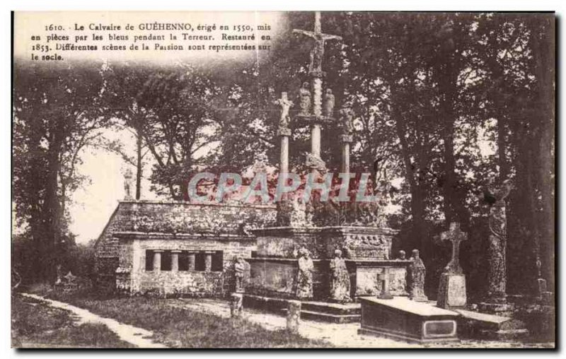 Old Postcard The Calvary Guehenno