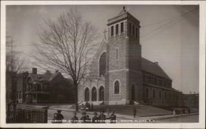 White Plains NY Church c1910 Real Photo Postcard