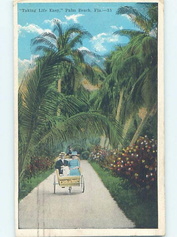 W-Border CART ON PATH Palm Beach Florida FL HJ7181