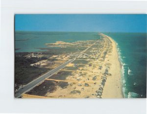 Postcard Fenwick Island Looking North along Delaware Coast from Maryland USA