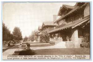 1915 Sunshine Shadow Panama-Pacific Expo Los Angeles California Vintage Postcard