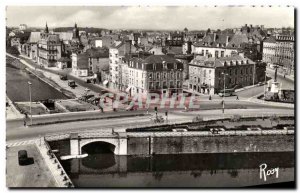 Postcard Modern Rennes Quai Saint Cyt and Place Marechal Foch