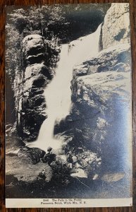 Vintage Postcard 1907-1915 The Falls Flume White Mountains NH * REAL PHOTO*