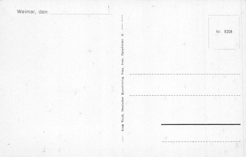 L262 Germany Weimar. Goethes gartenhaus vintage postcard