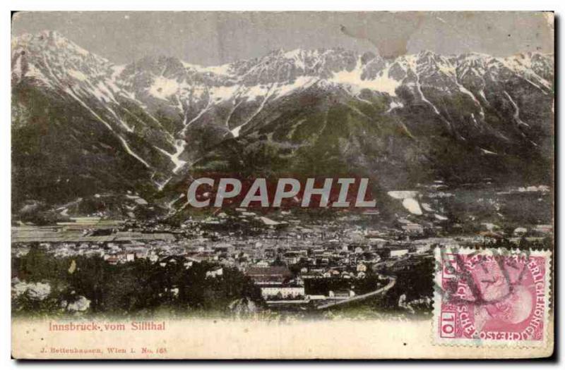 Old Postcard Innsbruck vom Sillthat
