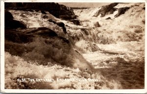 Idaho Cataract American Falls 1918 John Cushman Fam of Jamestown NY Postcard Y8