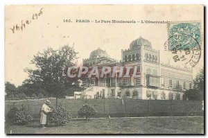 Old Postcard Paris Montsouris Park Observatory