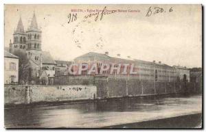 Postcard Old Prison Melun Eglise Notre Dame and central house