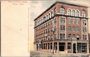 Antique Postcard OK Tulsa Oklahoma First National Bank c1910s KL16