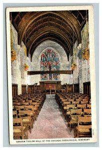 Vintage 1930's Postcard Graham Taylor Hall Chicago Theological Seminary Illinois