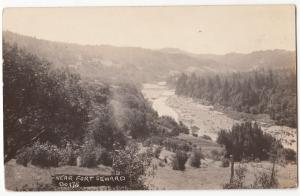 Near Fort Seward, California, unused Real Photo, RPPC Postcard