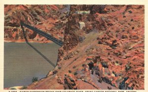 Arizona, Kaibab Bridge Colorado River, Grand Canyon Nat'l Park, Vintage Postcard