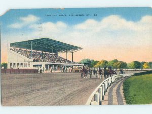 Pre-Chrome HORSE RACING SCENE Lexington Kentucky KY AG5602