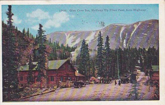 Colorado Glen Cove Inn Halfway Up Pikes Peak Auto Highway 1942