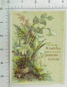 1882 McLane's Pills Chas. E. Lamb Willinks Tobacco Cigars Victorian Card P116 