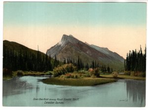 OVERSIZE, Down Bow River, Mount Rundle, Banff, Rockies, Alberta