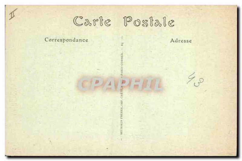 Old Postcard Cathedral of Chartres Clock Renaissance