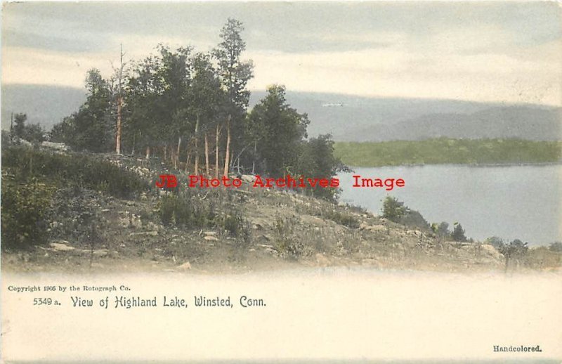 CT, Winsted, Connecticut, Highland Lake View, Rotograph No 5349a 