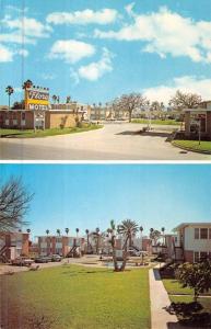 Weslaco Texas Flora Motel Apartments Multiview Vintage Postcard K49279