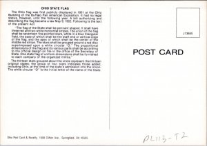 Postcard Ohio State Flag