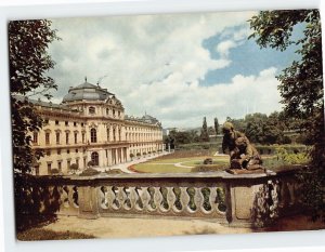 Postcard Reidenz mit Hofgarten, Würzburg, Germany