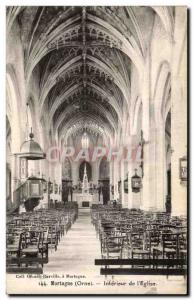 Old Postcard Mortagne (Orne) - Interior of the Church