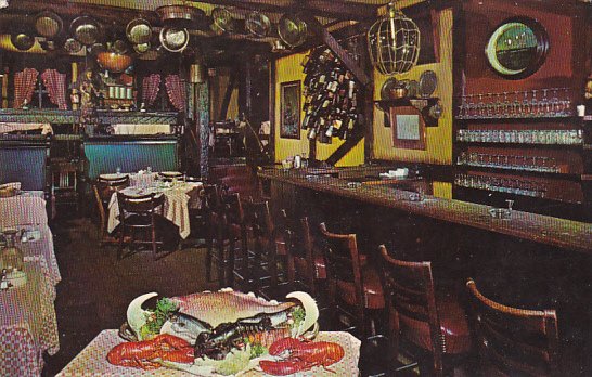 Illinois Chicago Interior Cape Cod Room Restaurant The Drake 1966