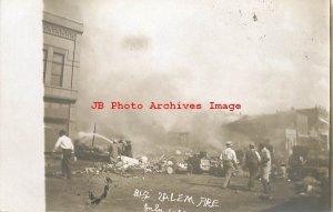 SD, Salem, South Dakota, RPPC, Fire Disaster July 1st, Business Section, Store