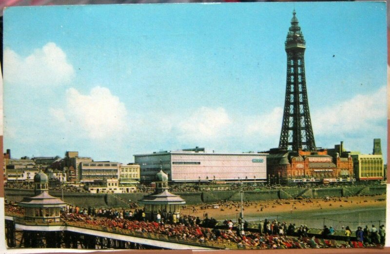 England North Pier and Tower Blackpool - posted 1977