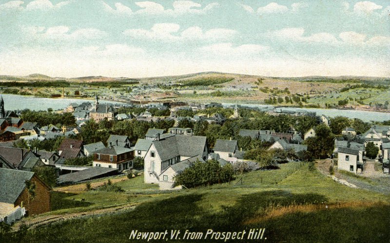 VT - Newport. View from Prospect Hill