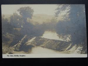 Cumbria KIRKBY STEPHEN The Eden - Old RP Postcard