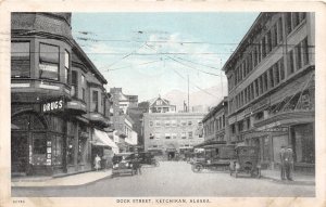 J31/ Ketchikan Alaska Postcard c1927 Dock Street Drug Store Truck  131