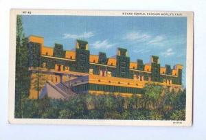 LP09  Chicago, Illinois, IL, Postcard, Mayan Temple, Chicago