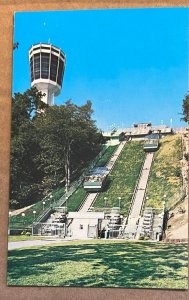 UNUSED POSTCARD HORSESHOE FALLS INCLINE RAILWAY, NIAGARA FALLS, ONTARIO, CANADA