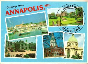 Maryland Annapolis Greetings With Multi View