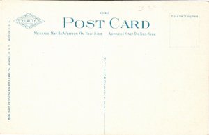 Postcard NC Charlotte Bird's Eye View Business Section Church Skyline ~1915 V1