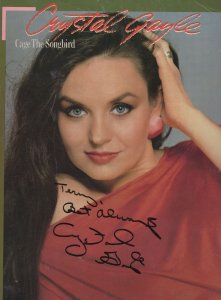 Crystal Gayle Cage The Songbird Hand Signed Sheet Music Album Book