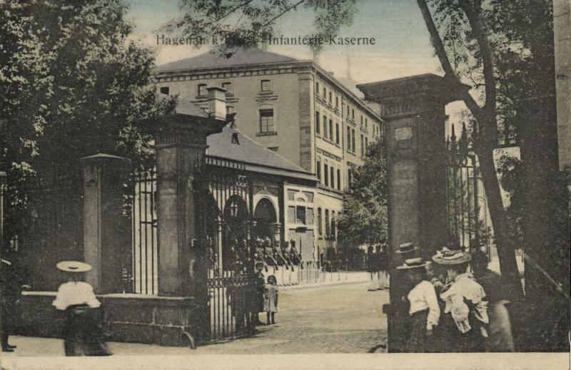 france, HAGENAU (67), Infanterie-Kaserne, Infantry Barracks 1917 WWI Feldpost