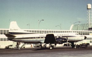 Vintage Postcard Southern Airways Martin 404 Aircraft Transportation Airplane