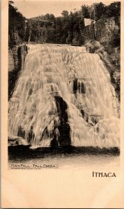 Main Fall, Fall Creek Ithaca NY Undivided Back Vintage Postcard F78