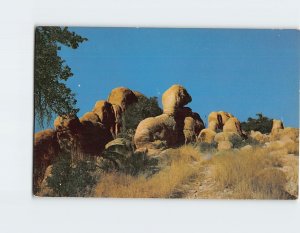 Postcard Fantastic Rock Formations, in the heart of Texas Canyon, Arizona