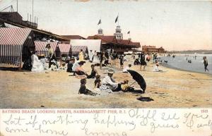 Rhode Island  Narragansett Pier  Bathing Beach Looking North