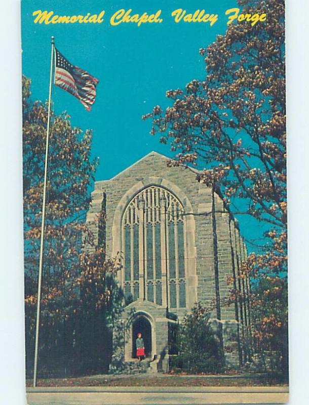Unused Pre-1980 CHURCH SCENE Valley Forge - Philadelphia Pennsylvania PA G3589