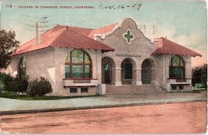 Postcard BUILDING SCENE Fresno California CA AI4474