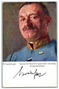 c1910 General Of The Cavalry Ignaz Noble Von Korda Corps Commander Postcard