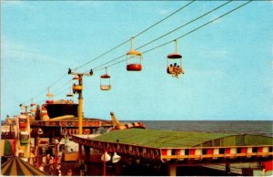 Seaside Heights, NJ New Jersey  AMUSEMENT PARK RIDES Midway~Casino Pier Postcard