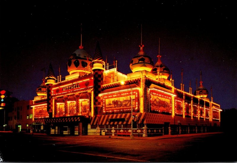 South Dakota Mitchell World's Only Corn Palace At Night