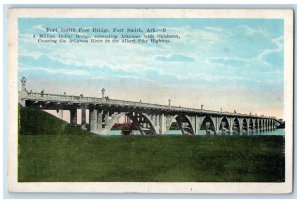 c1930's A Million Dollar Bridge Free Bridge Fort Smith Arkansas AR Postcard