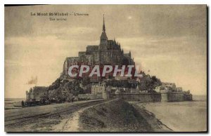 Old Postcard Mont St Michel's Arrival