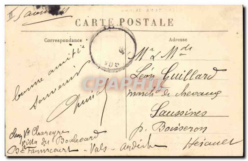 Old Postcard Folklore Auvergne The bourree